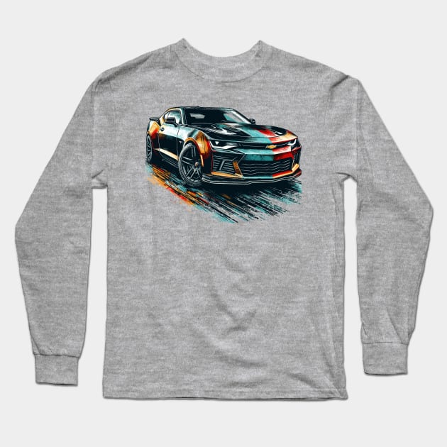 Chevrolet Camaro Long Sleeve T-Shirt by Vehicles-Art